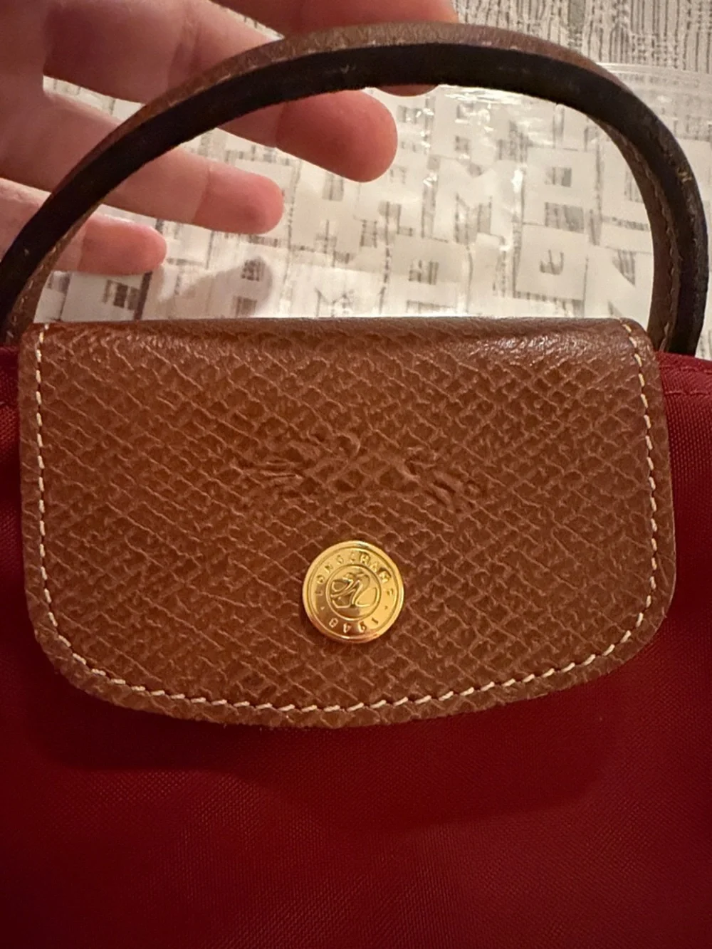 Longchamp le pliage nylon  cosmetic case with flap - Picture 3 of 7
